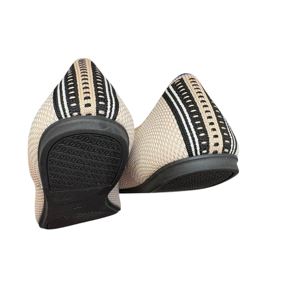 Rothy's Tuxedo Captoe Square Toe Flats - Picture 2 of 7